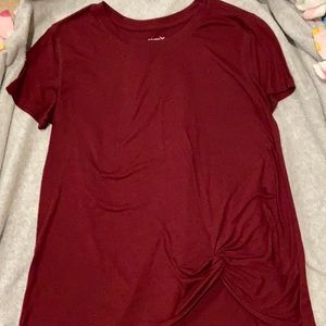maroon athletic top